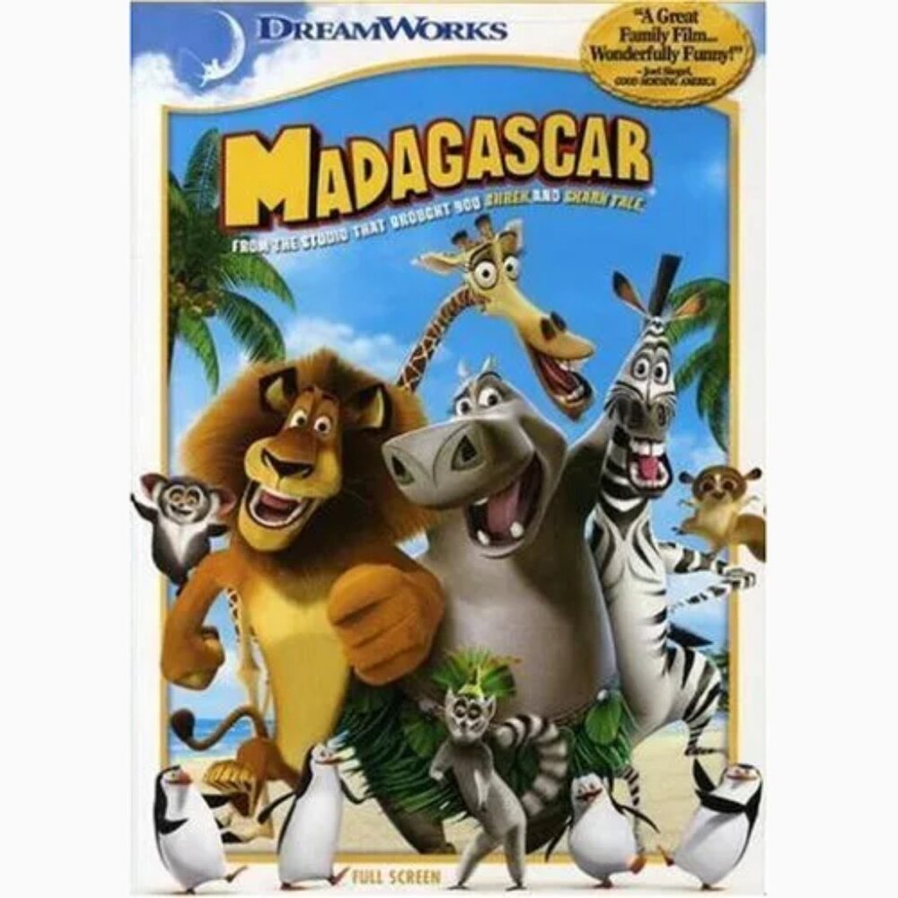 Madagascar DVD Family Anime Animated Dream Works Full Screen PG NEW